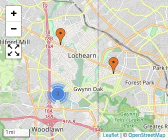 Area schools map